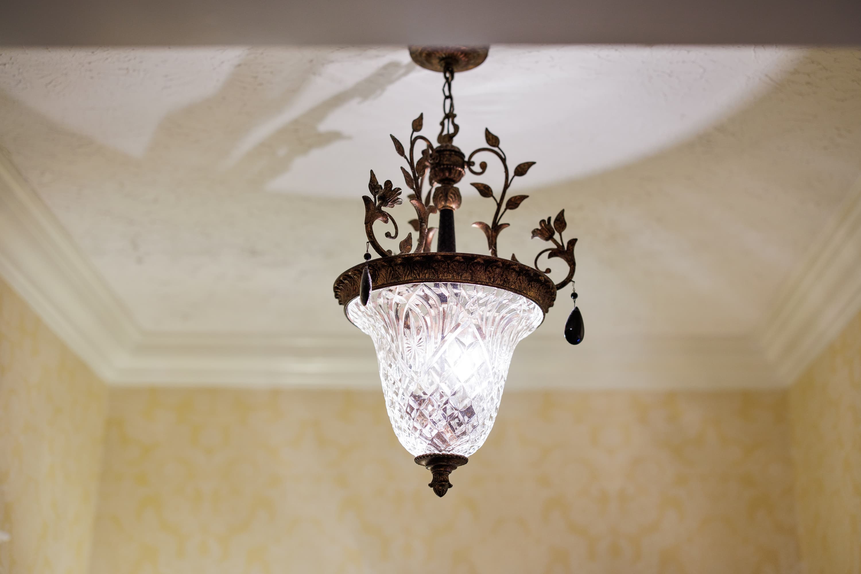 crystal light fixture