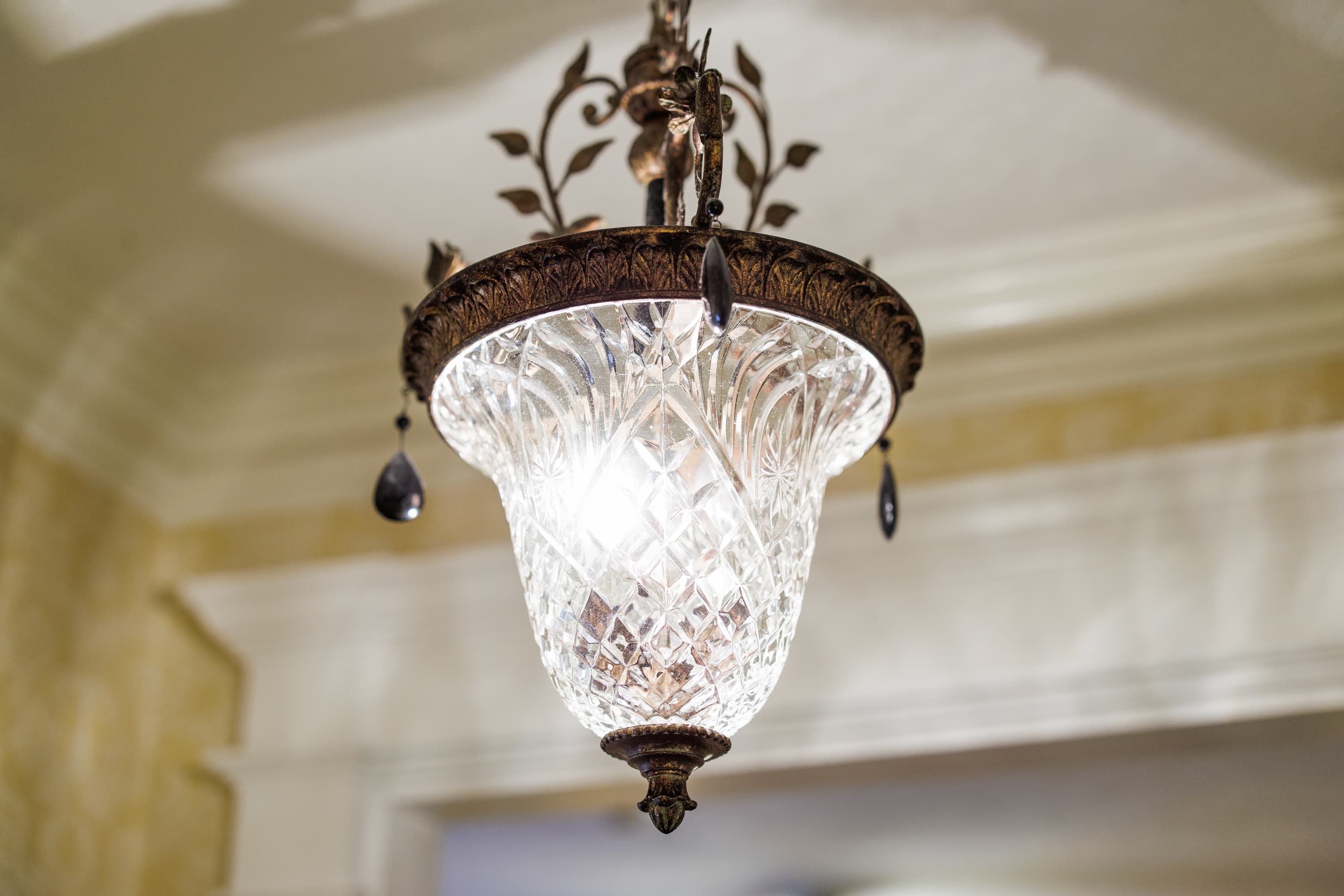 crystal light fixture